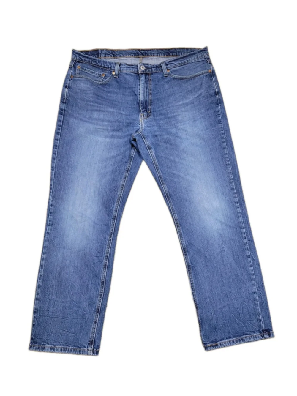 Levi's 541 Mens Straight Leg Cotton Elastane Blend Blue Jeans Size 38/30 Pre-own